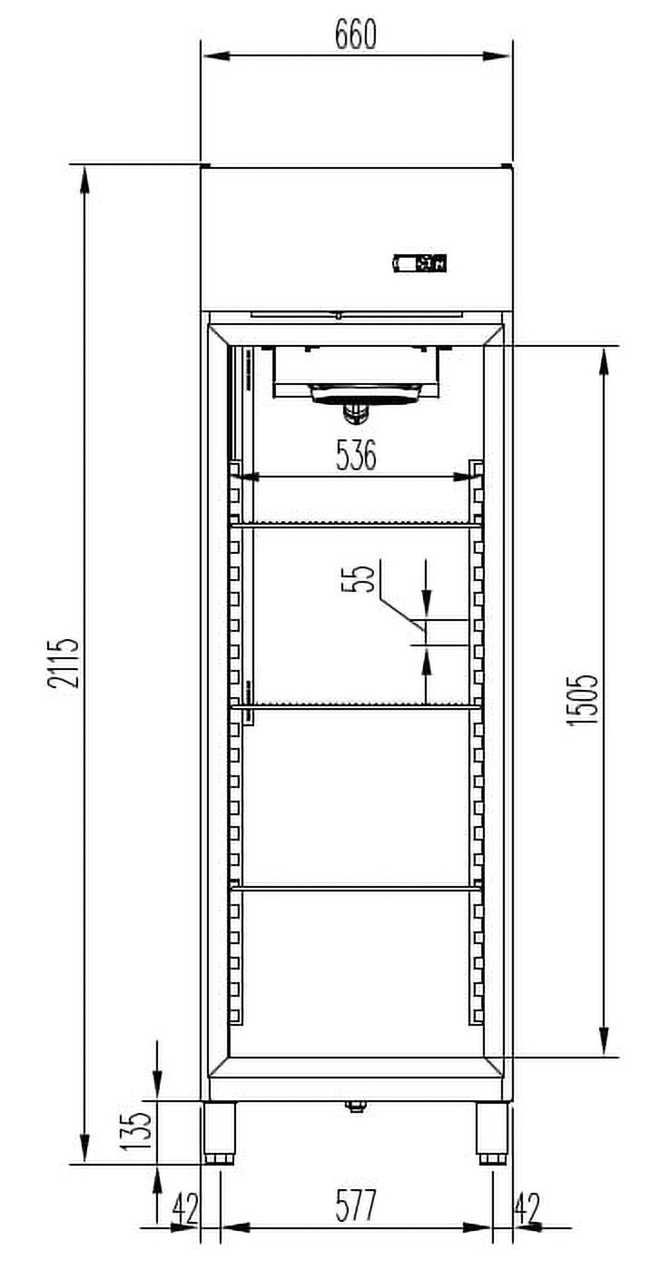 Armoire réfrigérée professionnelle PROFI 700 GN 2/1 Superior