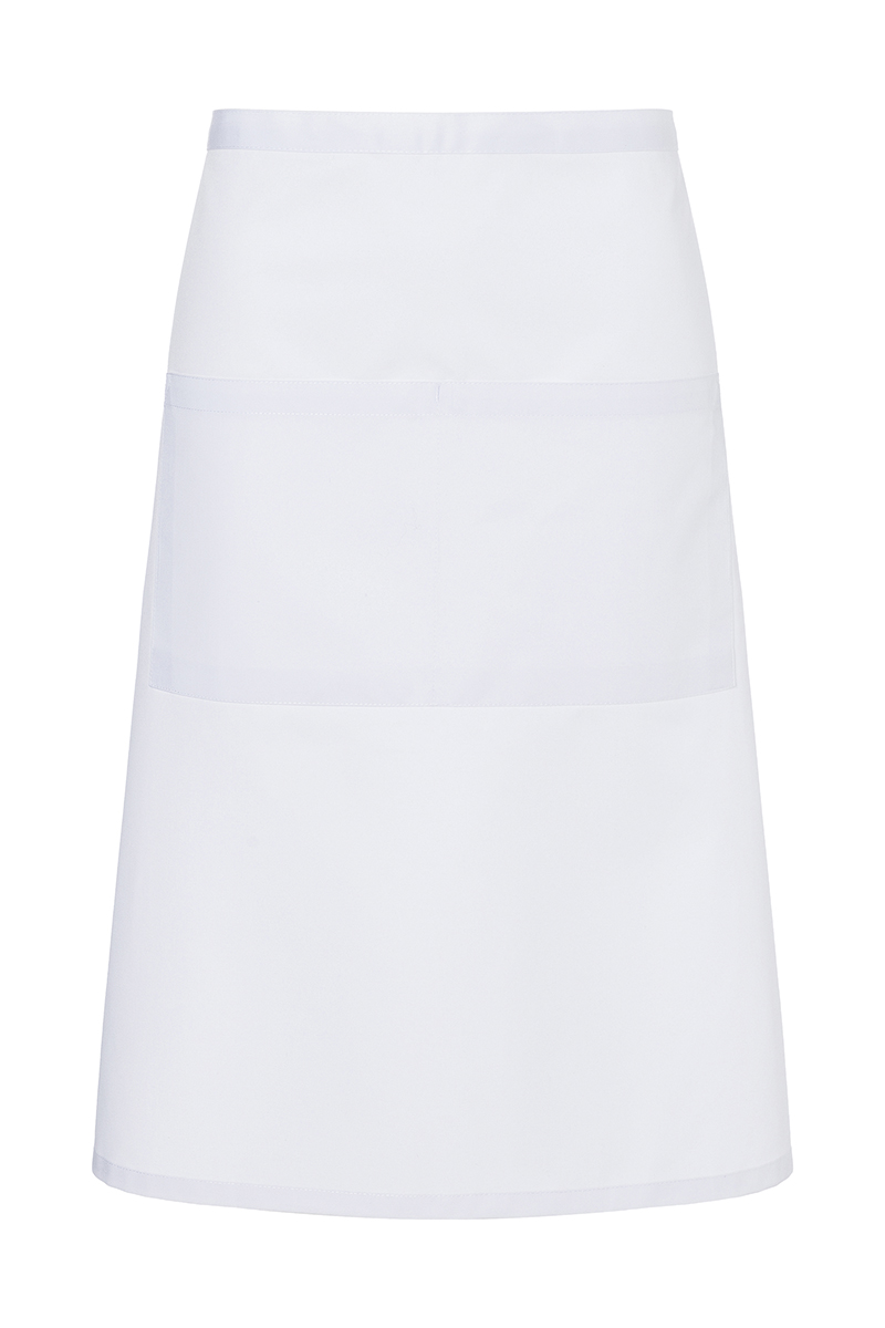 Xxl Oversized Bistro-Schort Met Zak - Wit