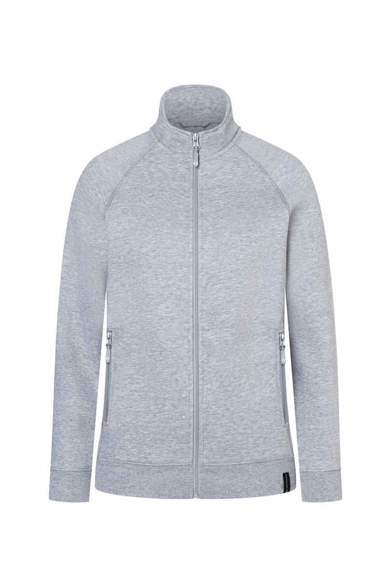 Veste en sweat de travail pour femme Soft-Face, en matière durable - Gris Platine Chiné - L