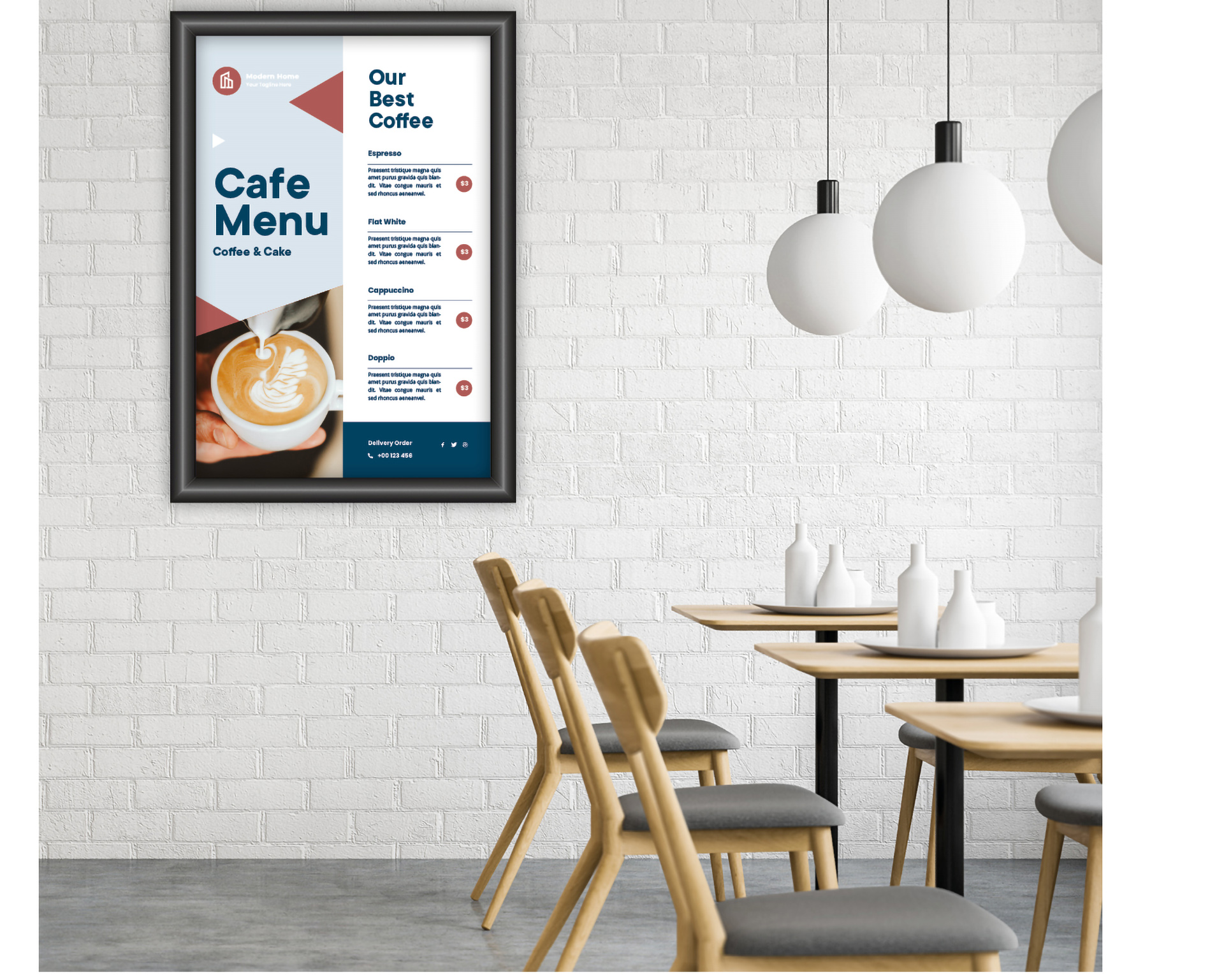 Cadre à pression A3 - noir