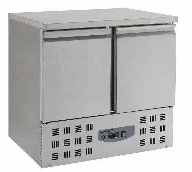 Kühltisch Edelstahl | 2 Türen |  900x700x(h)870mm 