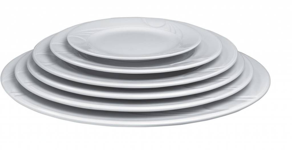 Assiette Plate KARIZMA - Porcelaine Blanche - Ø280mm