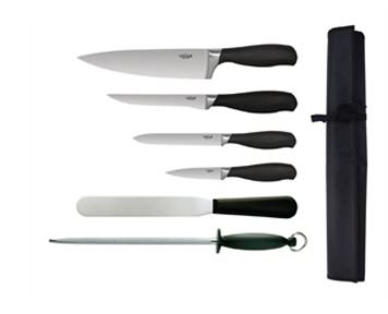6-Teiliges Messerset mit Tasche