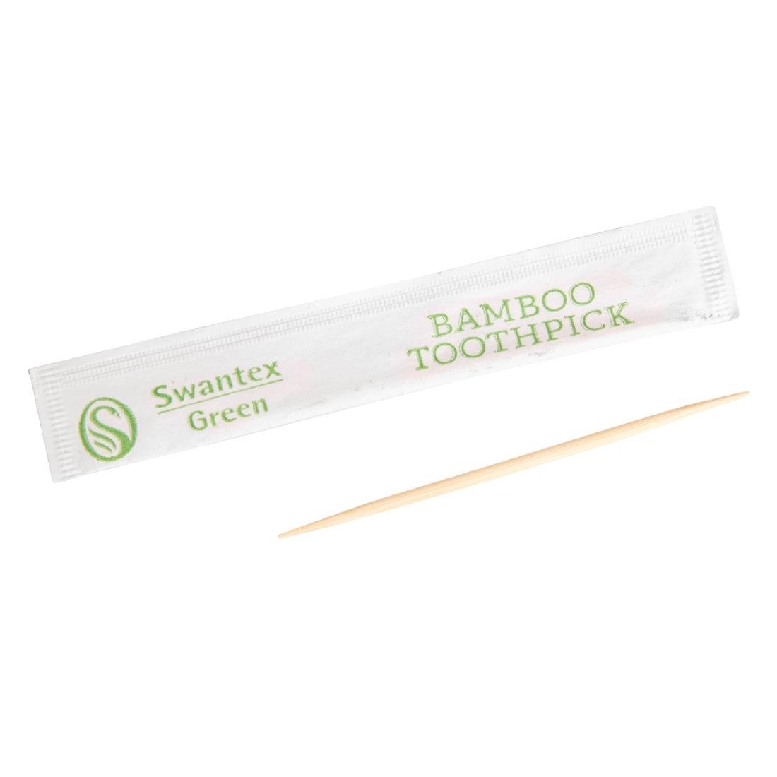 Afzonderlijk Verpakte Biologisch Afbreekbare Bamboe Tandenstokers | 1000 Stuks