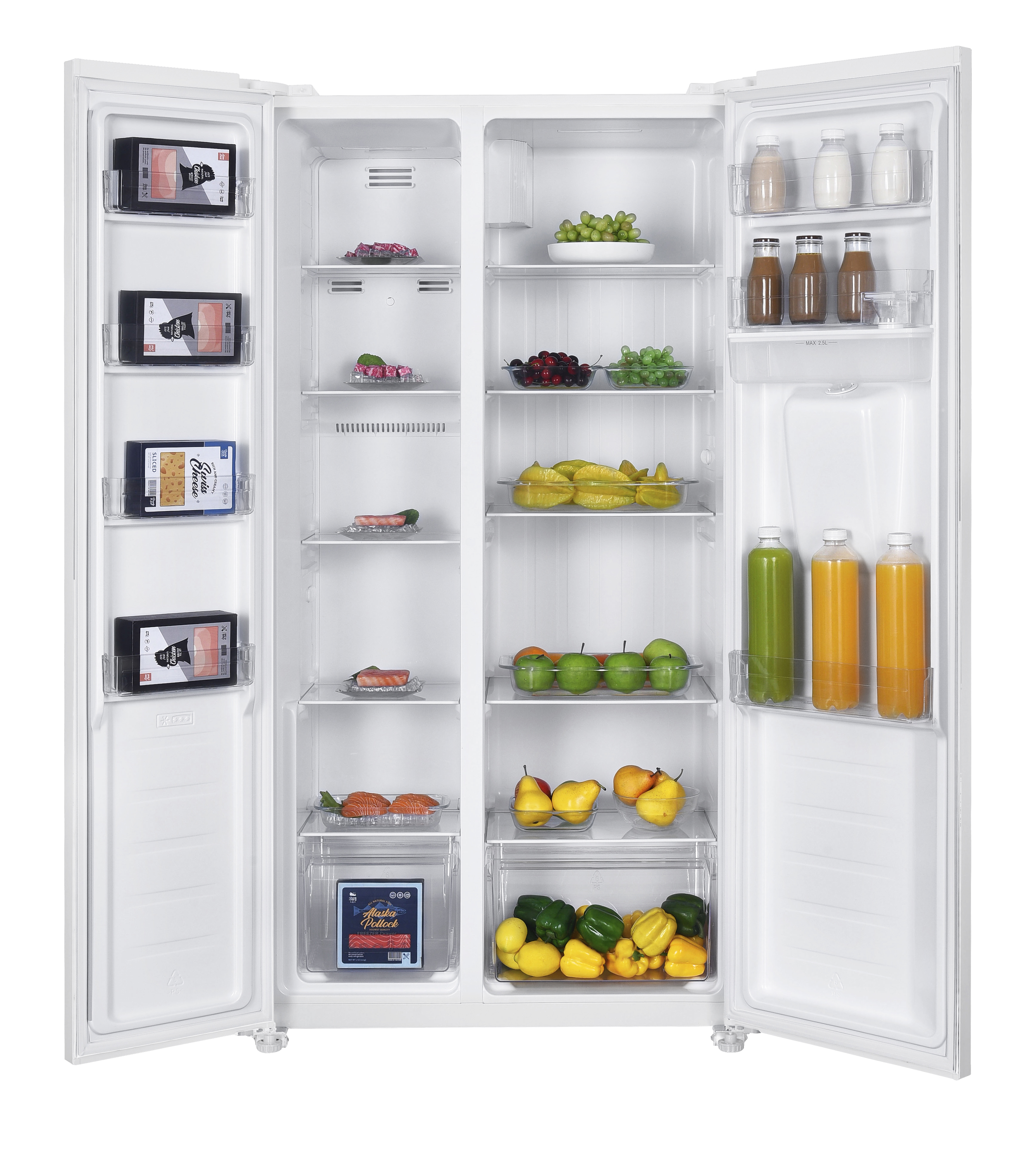 Kühl-/Gefrierkombination - Weiß - Amerikanisches Modell - 288+151L - Exquisit