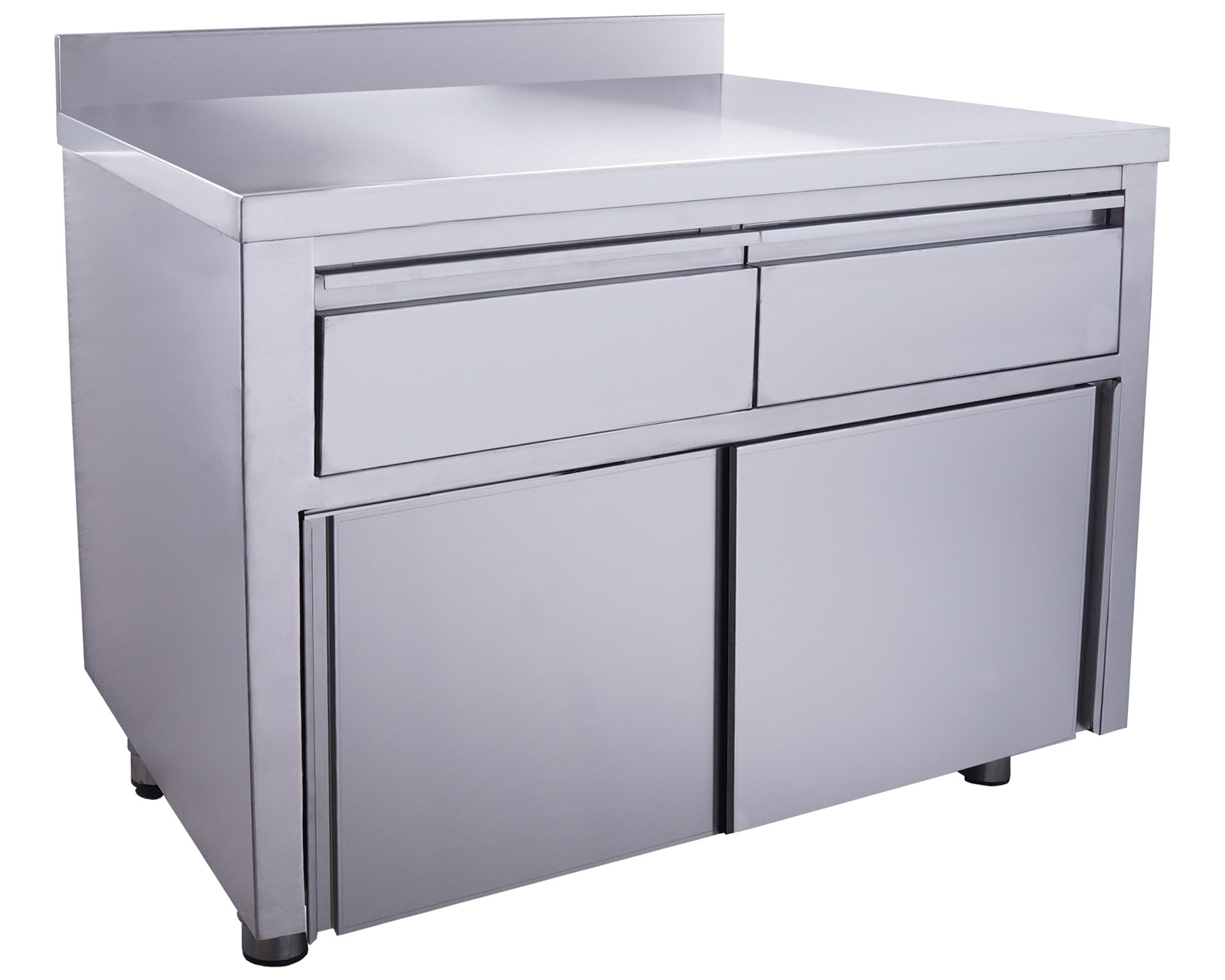 Schiebetürenschrank 1200X700mm - Mit 2 Schubladen - Aufkantung