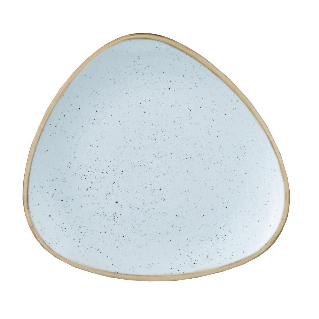 Churchill Stonecast Duck Egg Lotus bord pak van 6