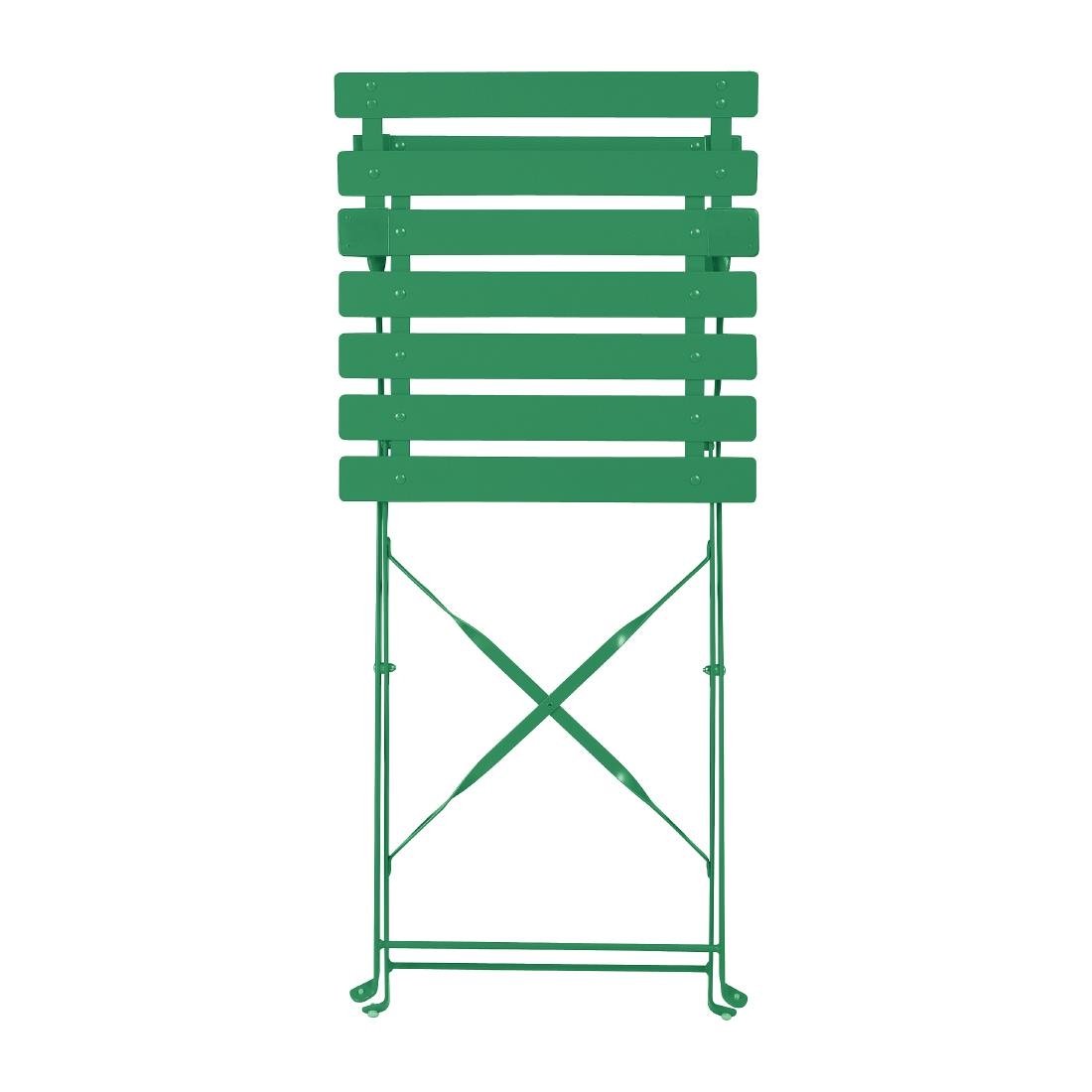 Bolero Perth Bosgroene Stijl Stalen Inklapbare Stoelen (2stuks)
