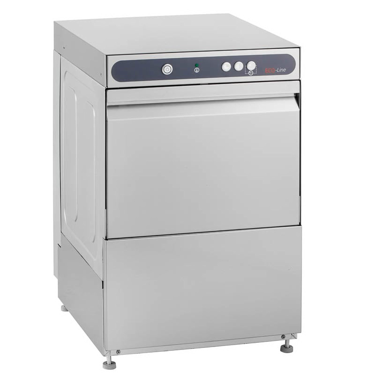 Lave-verres ECO 40 x 40 cm (panier), avec doseur de détergent & doseur de produit de rinçage, avec pompe de vidange & adoucisseur, Fabriqué en Europe, 230 V