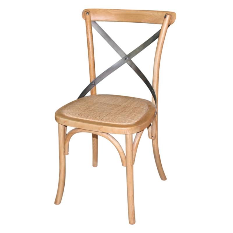 Esszimmerstühle | 2 Stück | Sitzhöhe: 47cm | Holz/Rattan | Erhältlich in 3 Farben