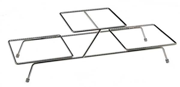 Buffet Frame Float Small | Metaal Verchroomd | Voor 3 Schalen | 55,5x19x(H)15,5cm