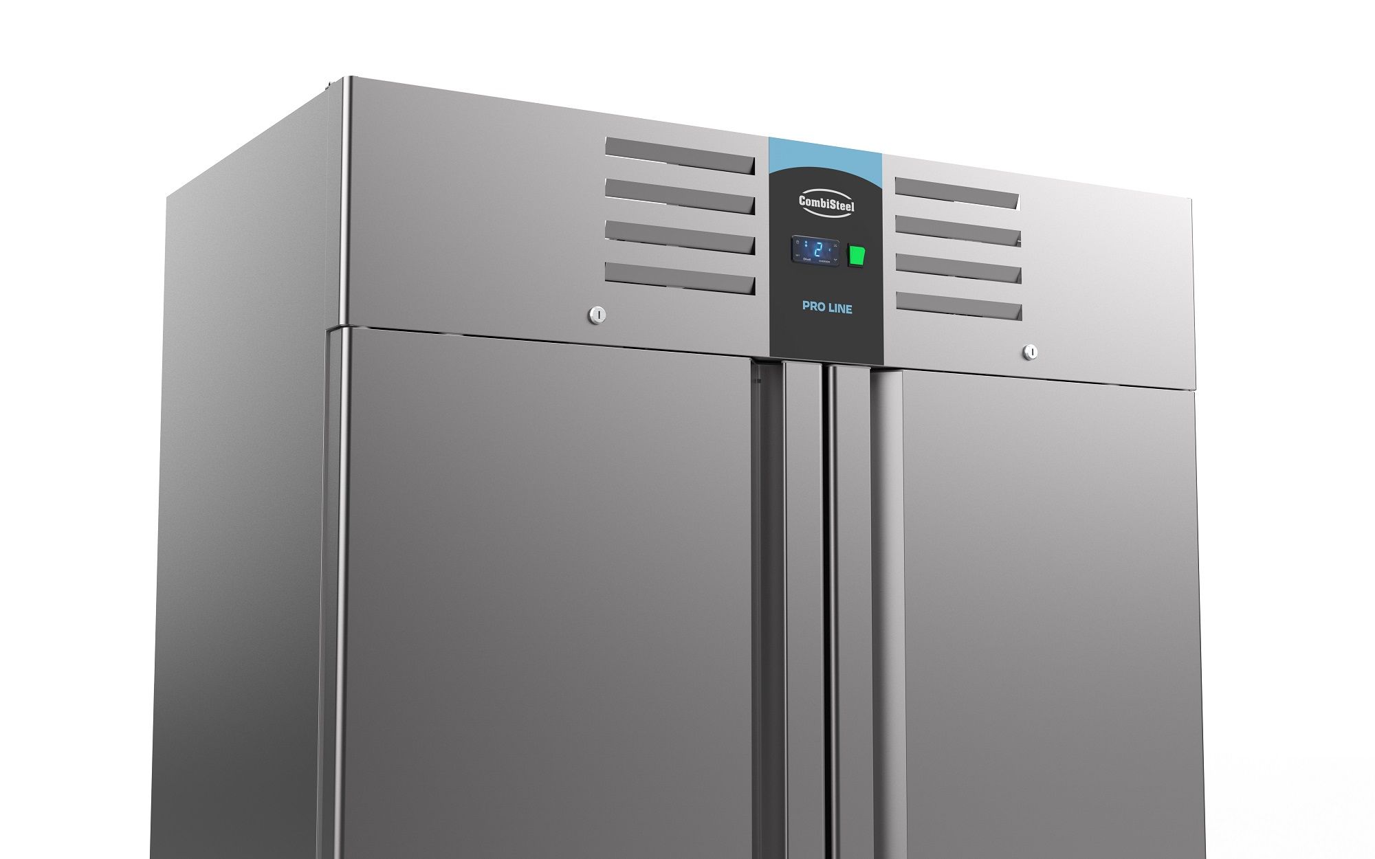 Congélateur en acier inoxydable - 1400 litres - circulation d'air - 1400x810x(h)2050mm