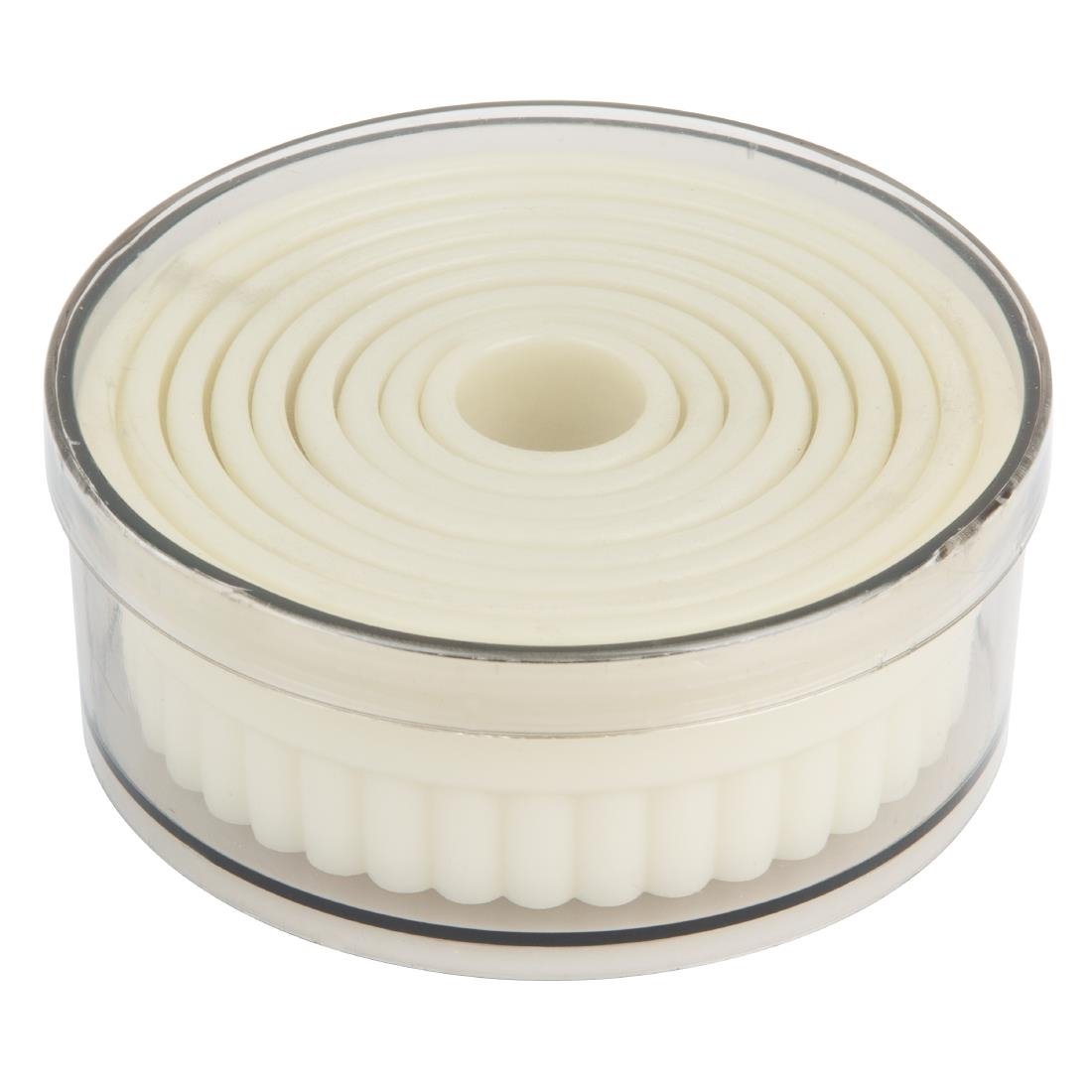 Emporte-pièces ronds cannelés Vogue en nylon (lot de 9)