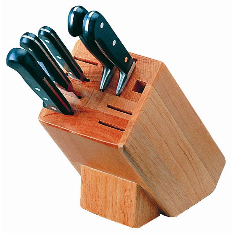 Holz-Messerblock | Steckplätze für 8 Messer