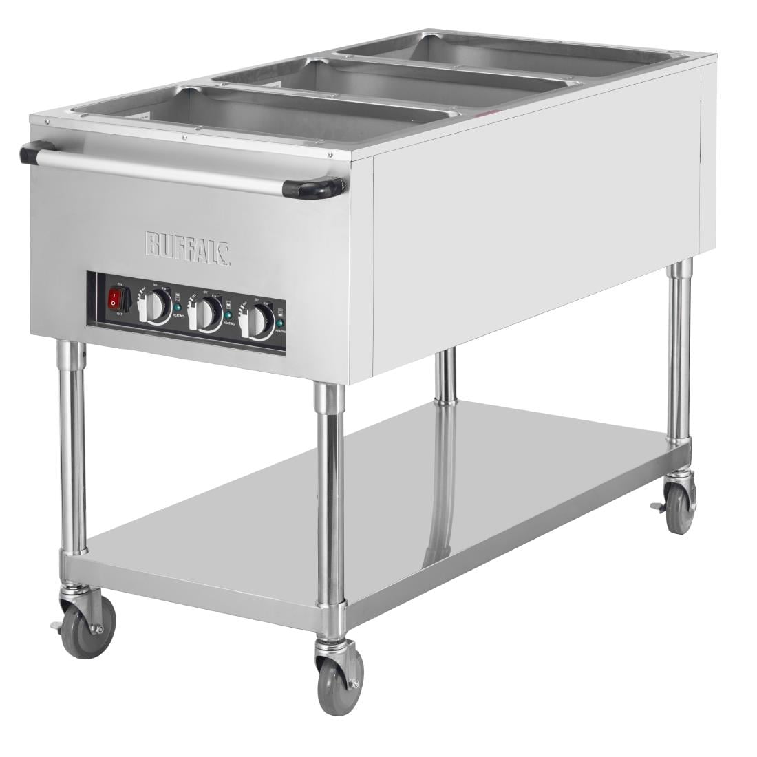 Bain-marie mobile Buffalo 3x GN 1/1