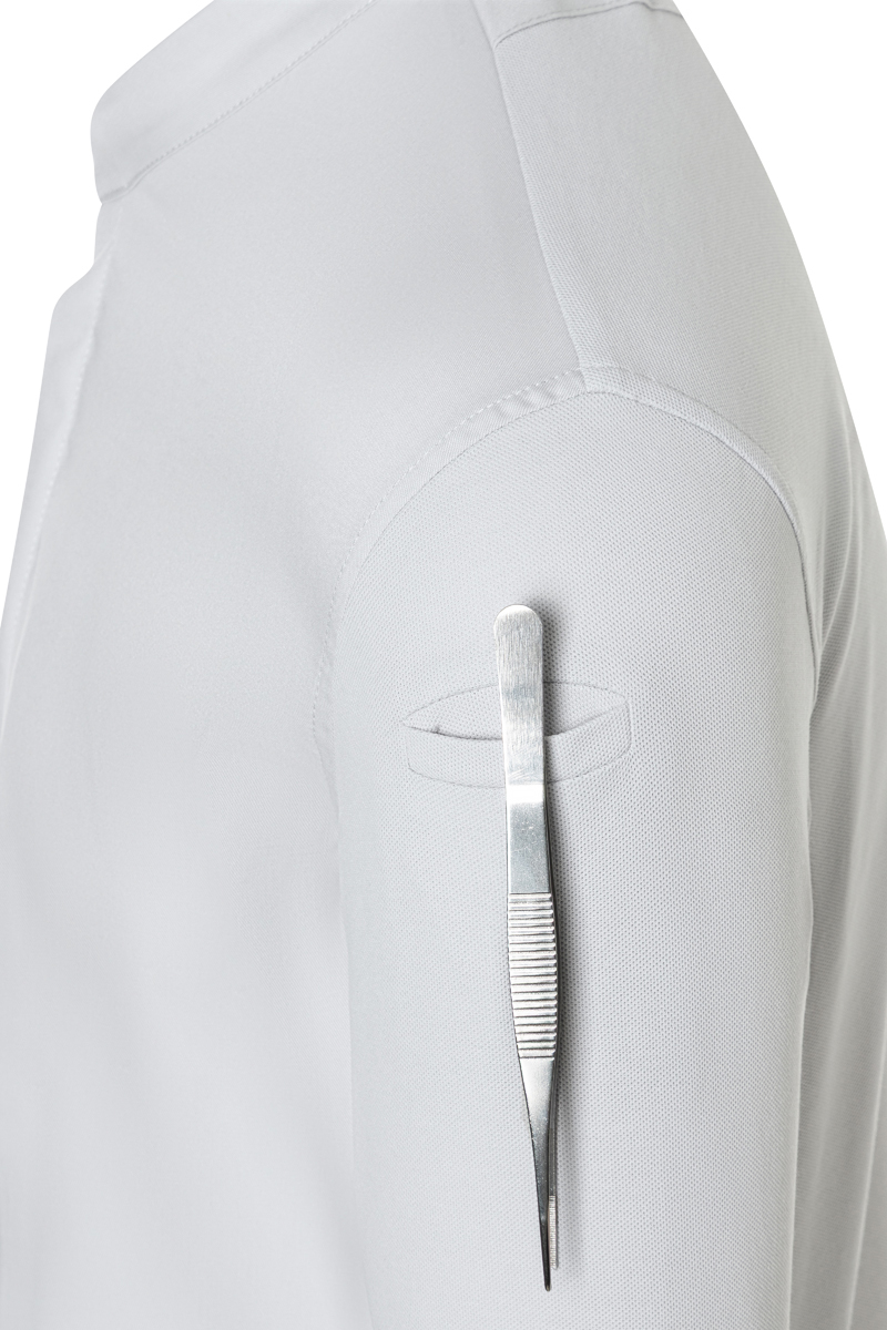 Veste de cuisine à manches longues pour hommes DIAMOND CUT Avantgarde - Gris Argenté - 44