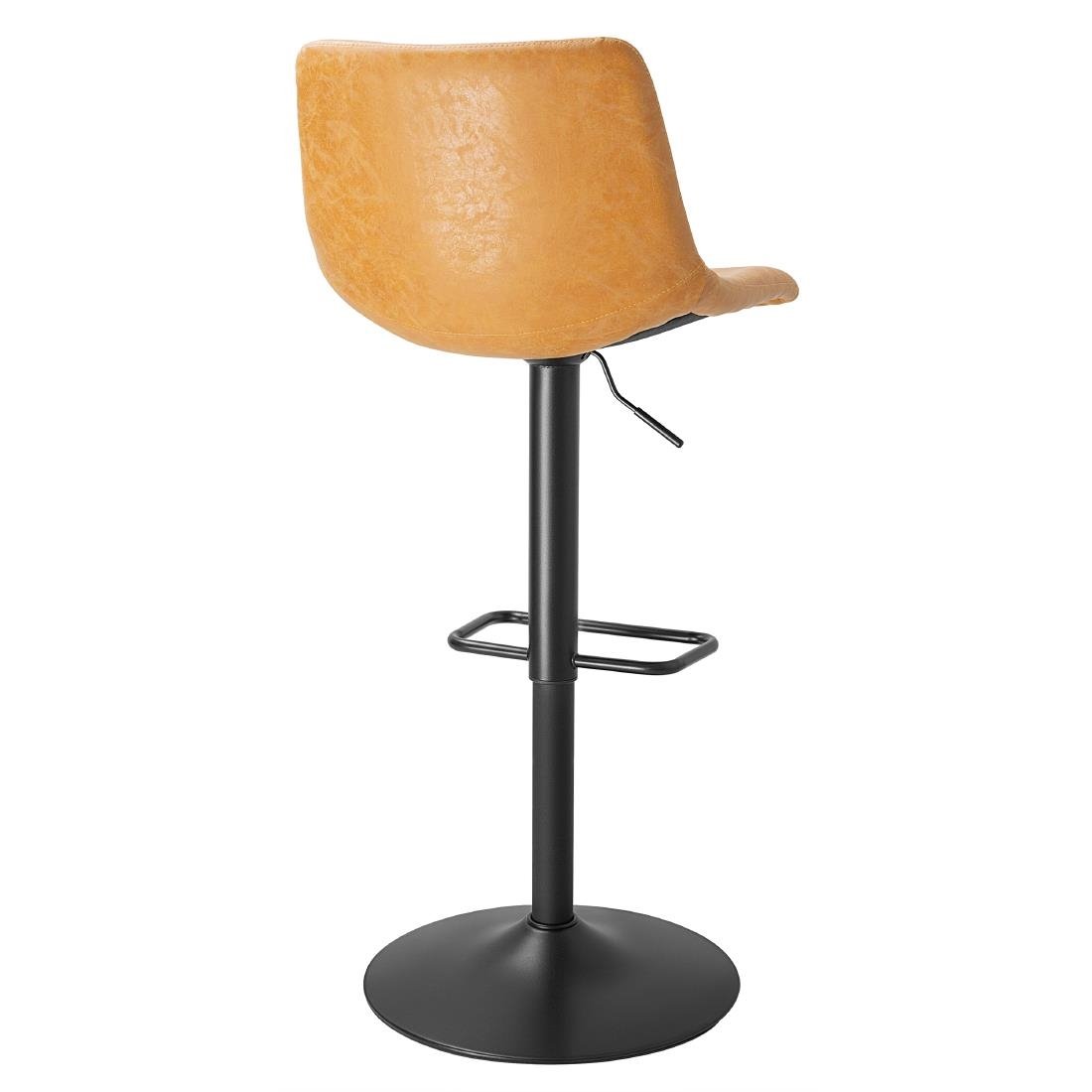 Bolero Diego Verstellbare Barstühle Vintage Kamel (2 Stück)