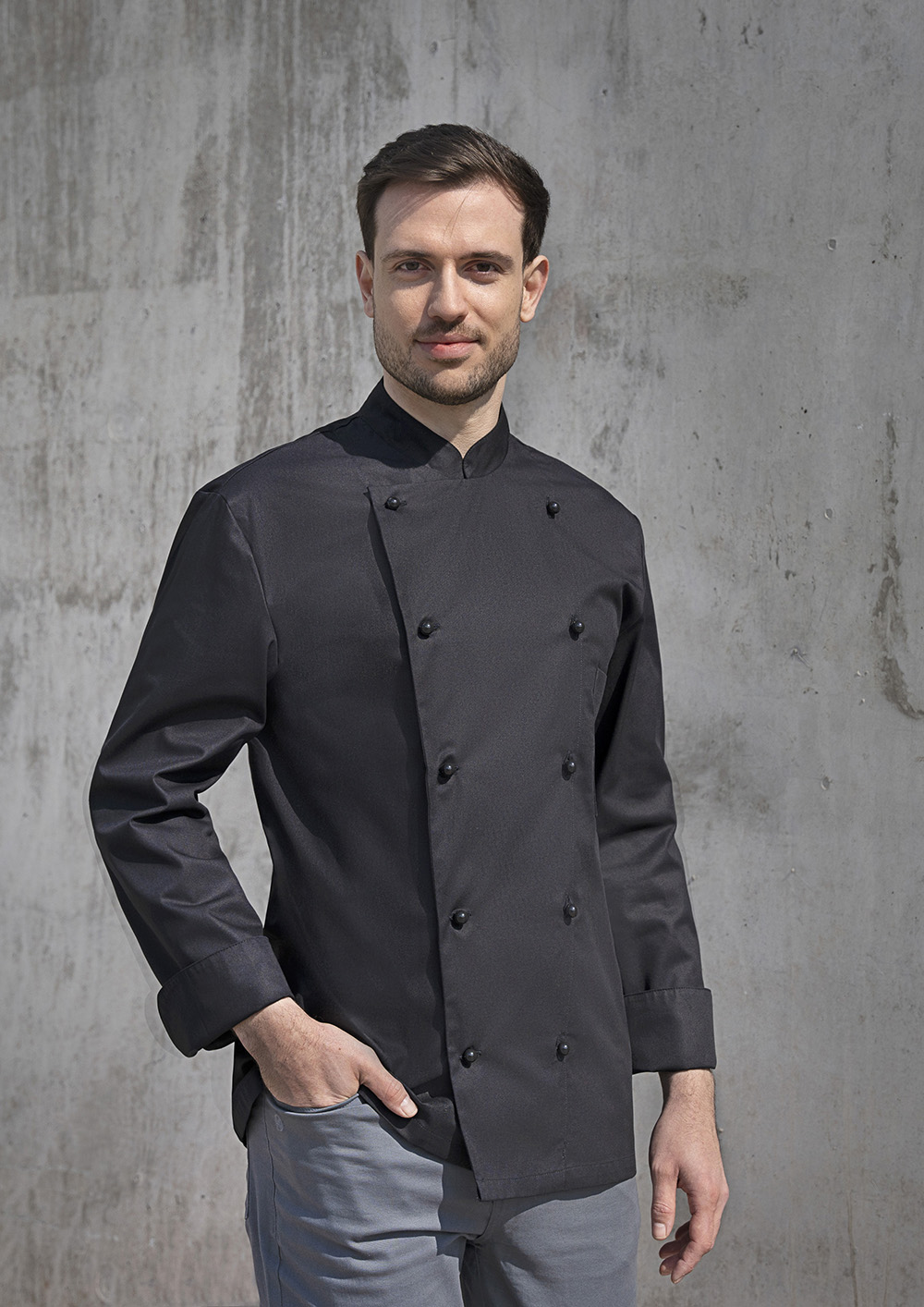 Veste de cuisine Thomas - Noir - 48