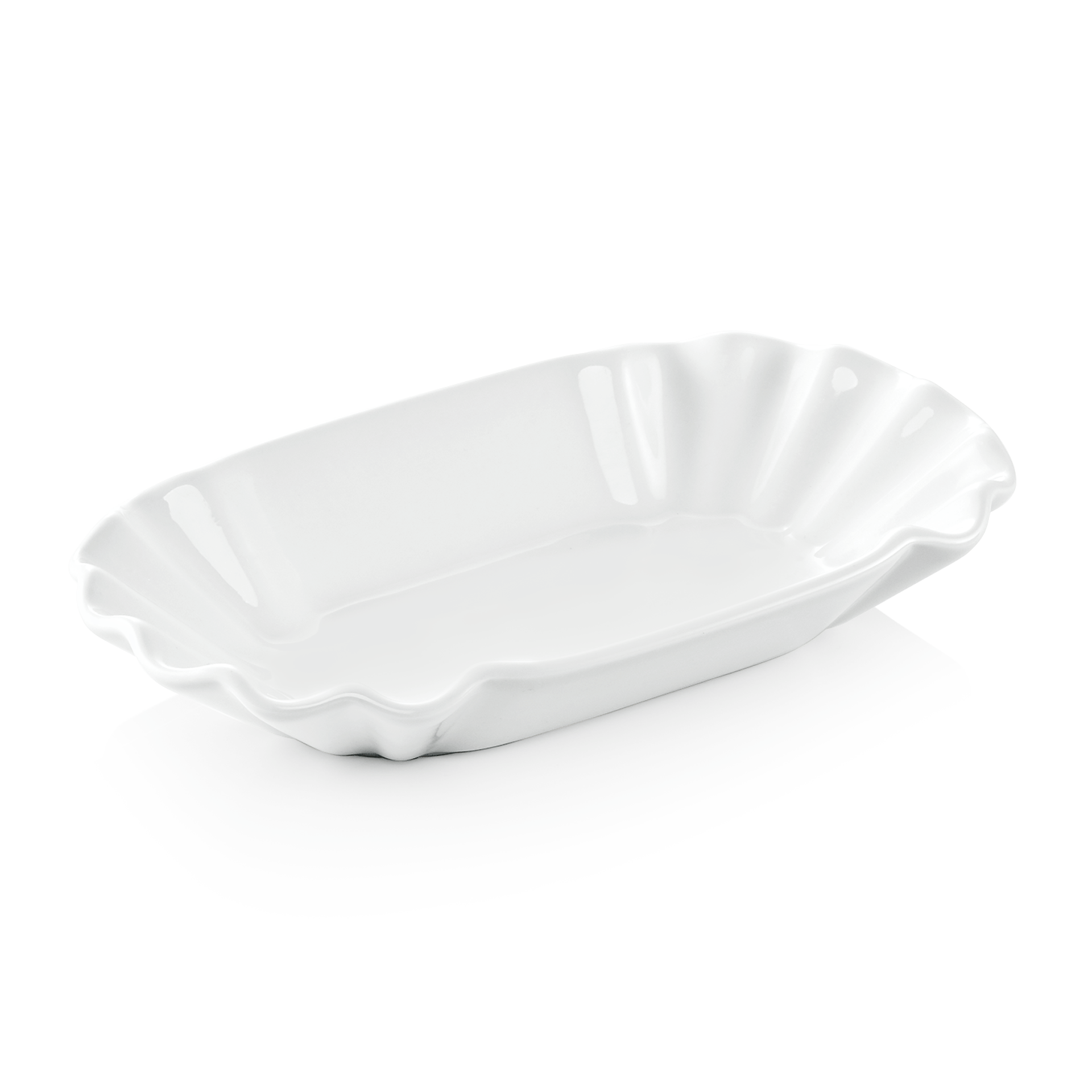 Friteschaal Set, 20 x 11 x 3 cm, 6-delige set, porselein
