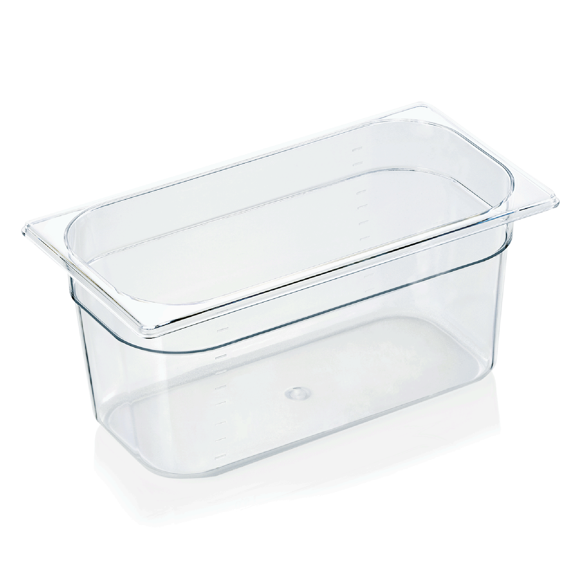 GN-bak GN 94 1/3-150 mm, met schaalverdeling, polycarbonaat