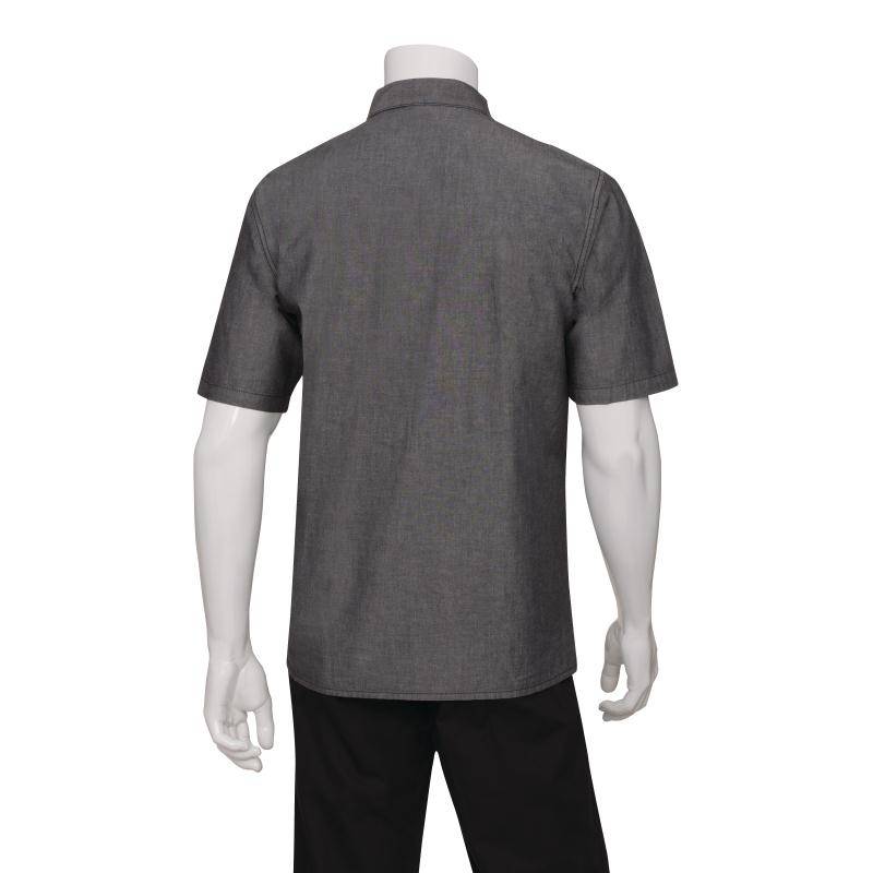 Chef Works Detroit Unisex Hemd schwarz | Erhältlich in 3 Größen