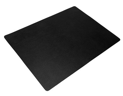 Zwart Lederen Placemat | 45x33mm
