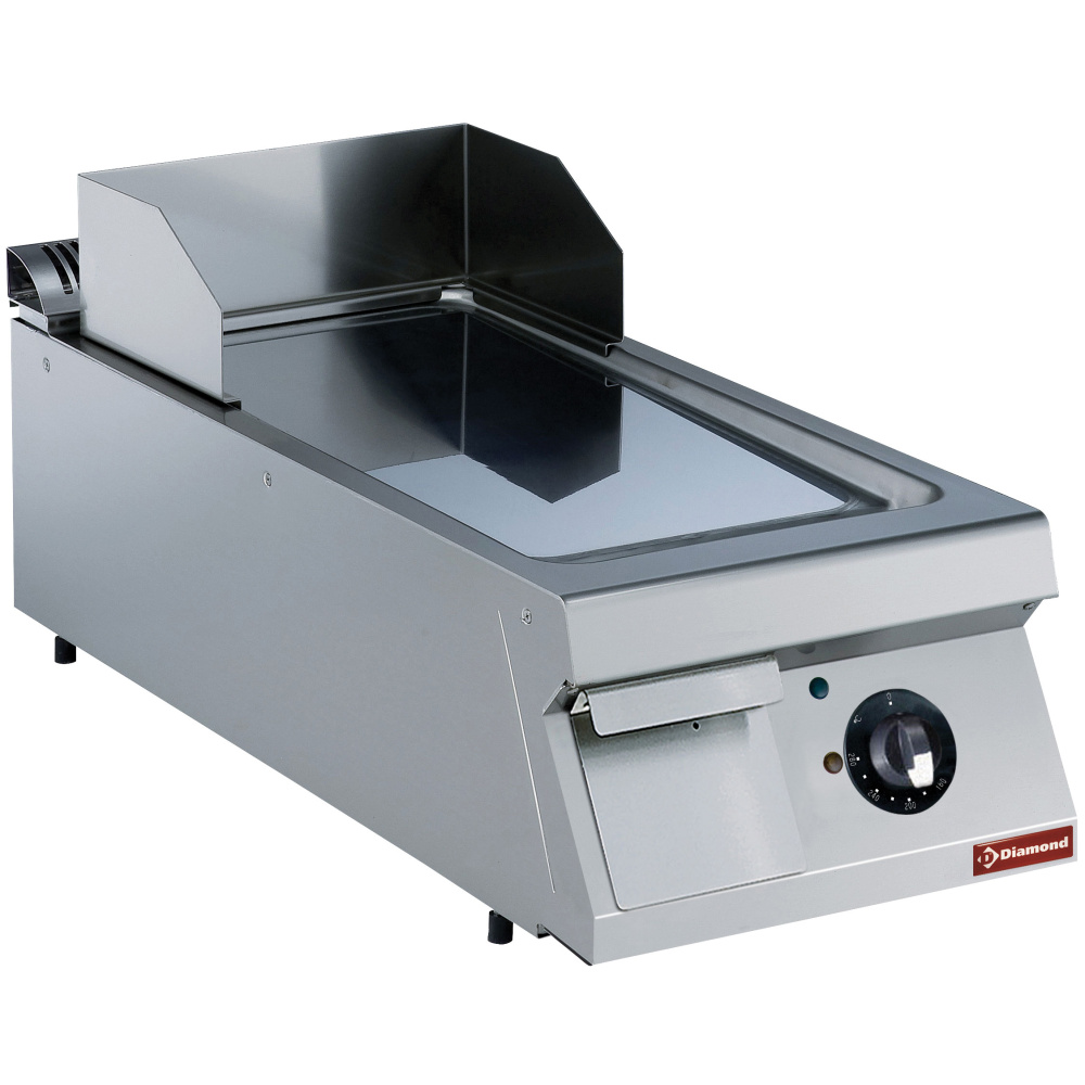 Elektrische Grillplatte verchromt – 1/1 glatt – 400 x 900 x (H) 320 mm