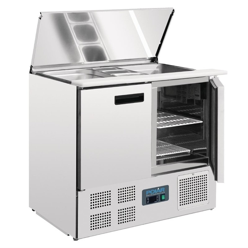 Saladette - 240 Liter - 2 Türen - 900x700x(h)850mm