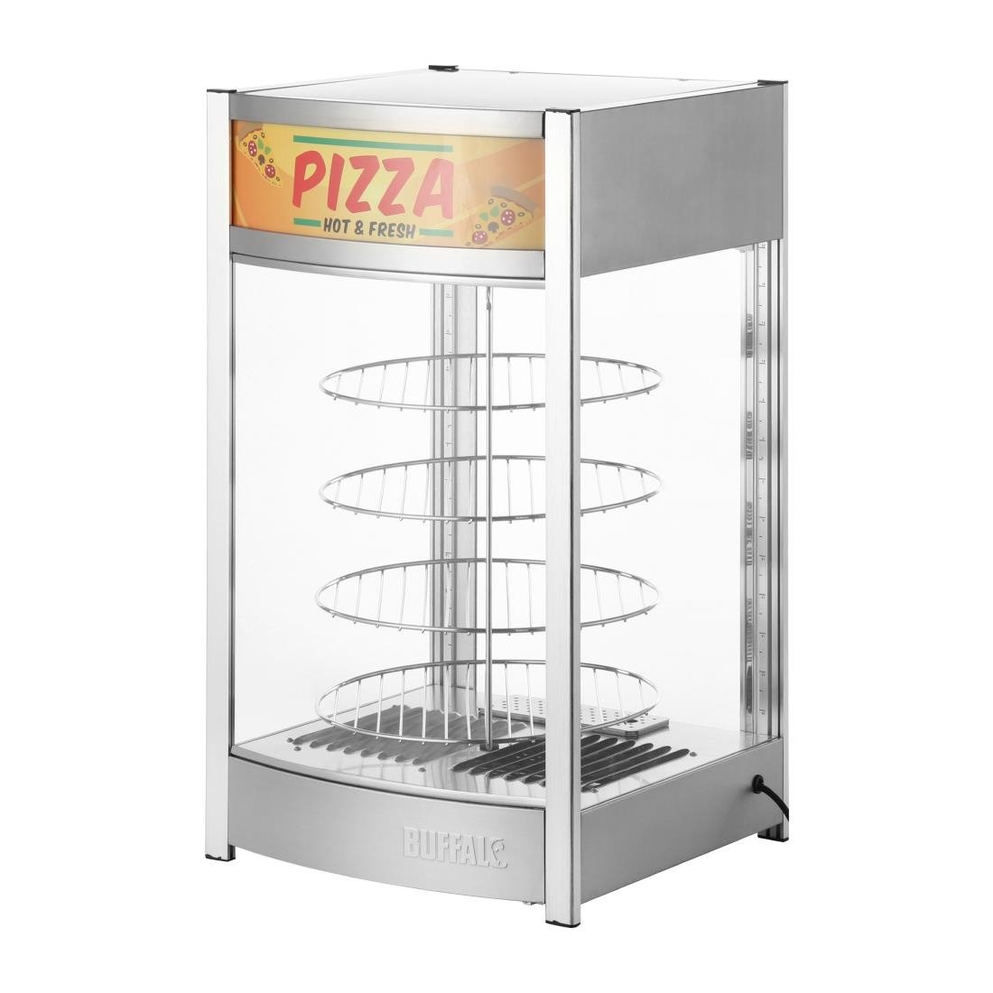 Buffalo 4 Etagen Beheizte Pizza Präsentationsvitrine