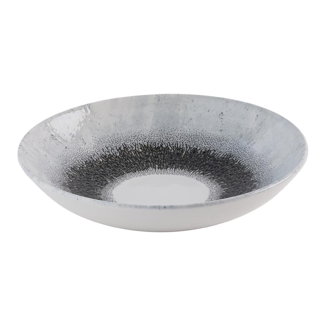 Assiettes coupes rondes Churchill Studio Prints Fusion Black Evolve 247mm (Lot de 12)
