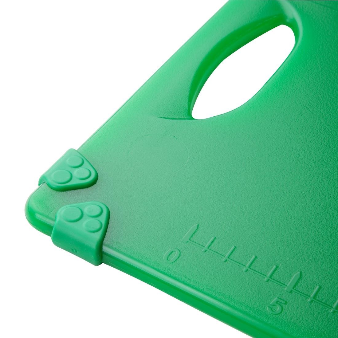 Hygiplas Gewerbliches Griff-Schneidebrett Grün 458x306mm