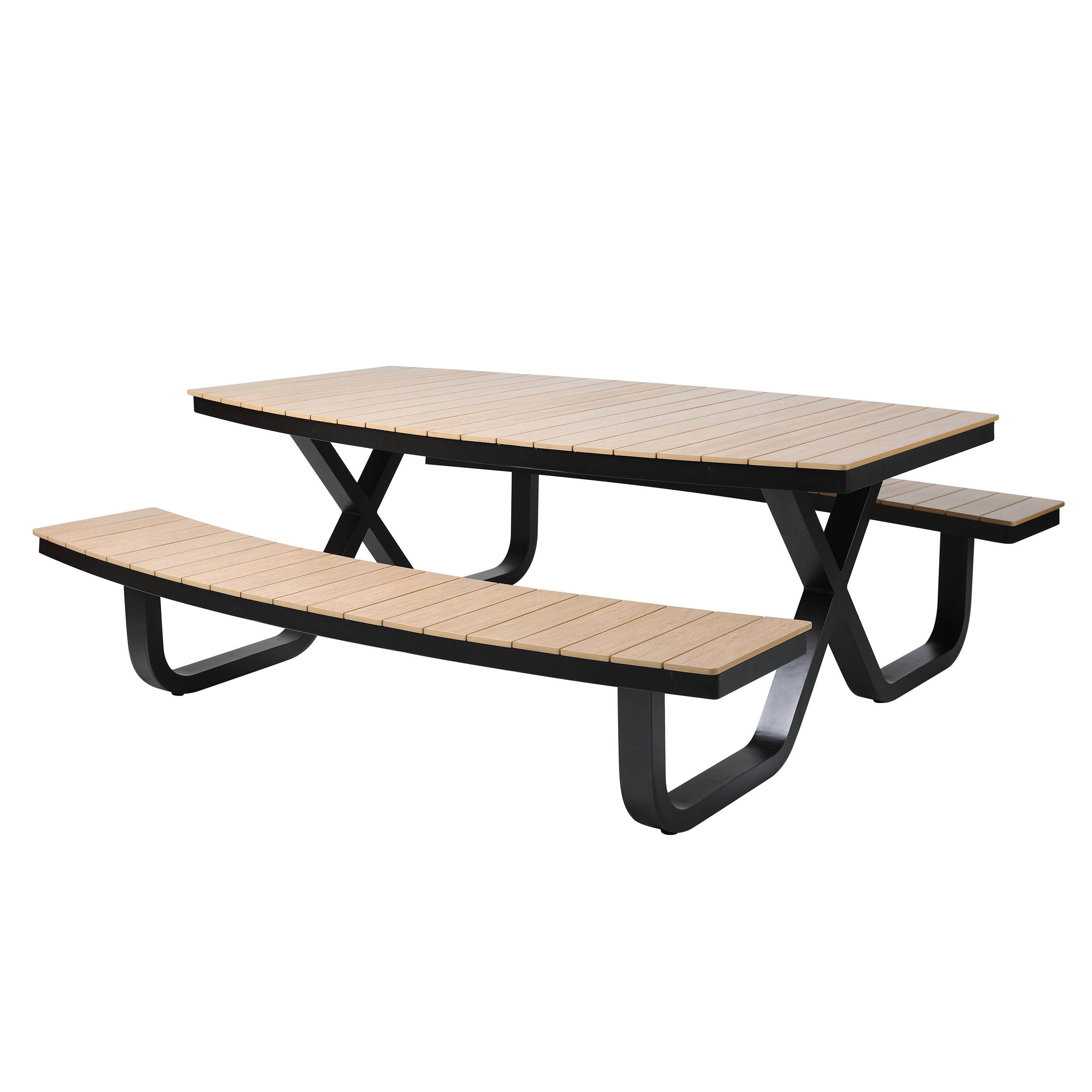 Buddy  Picknicktafel Polywood Zwart