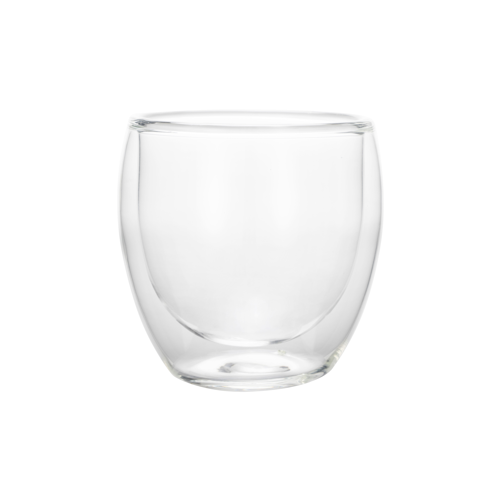 Cappuccino Set CURVED, 250 ml, Ø 9 cm, Set á 2 Stück, Borosilikatglas