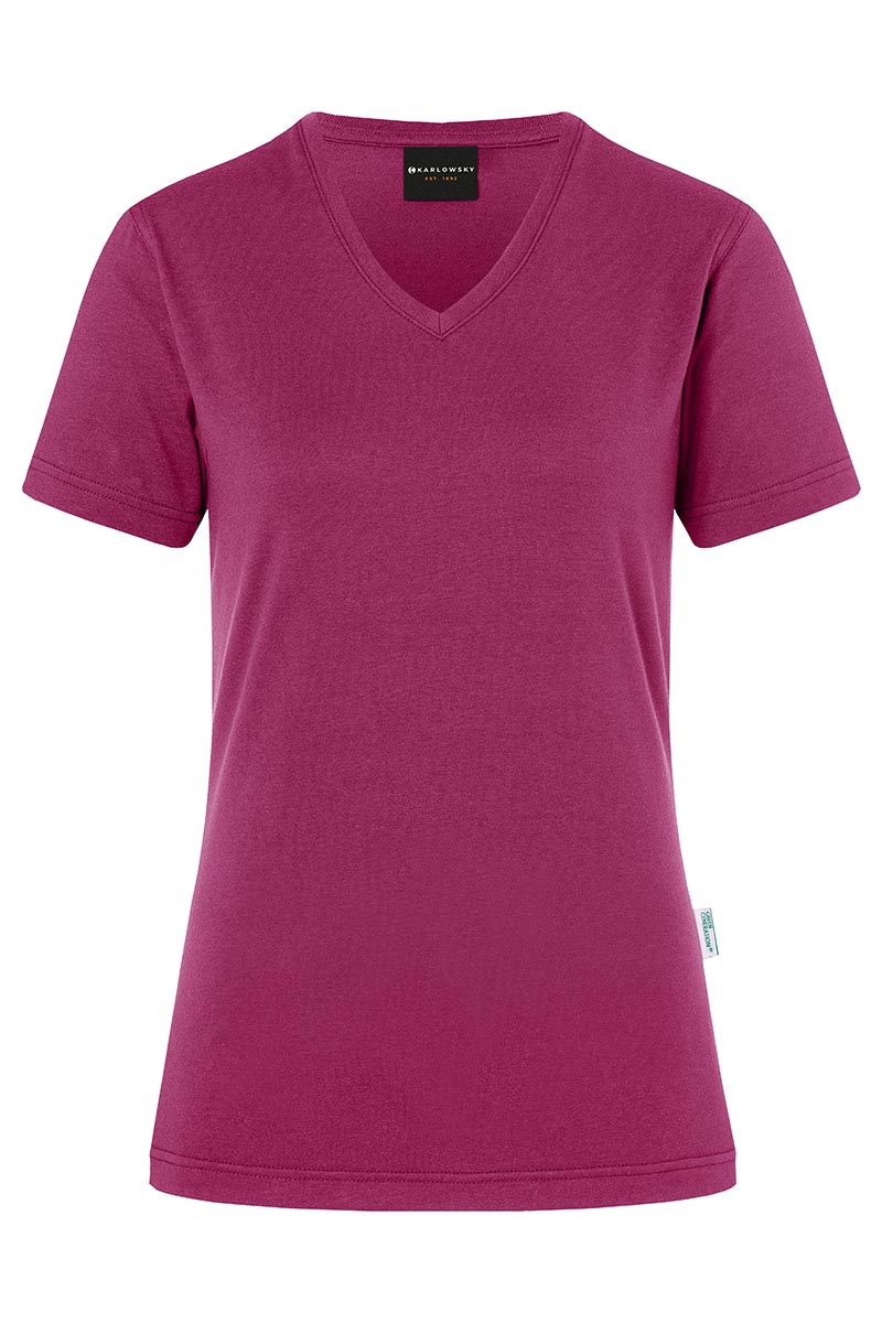 T-shirt de travail pour femme Casual-Flair, en matériau durable - Fuchsia - L