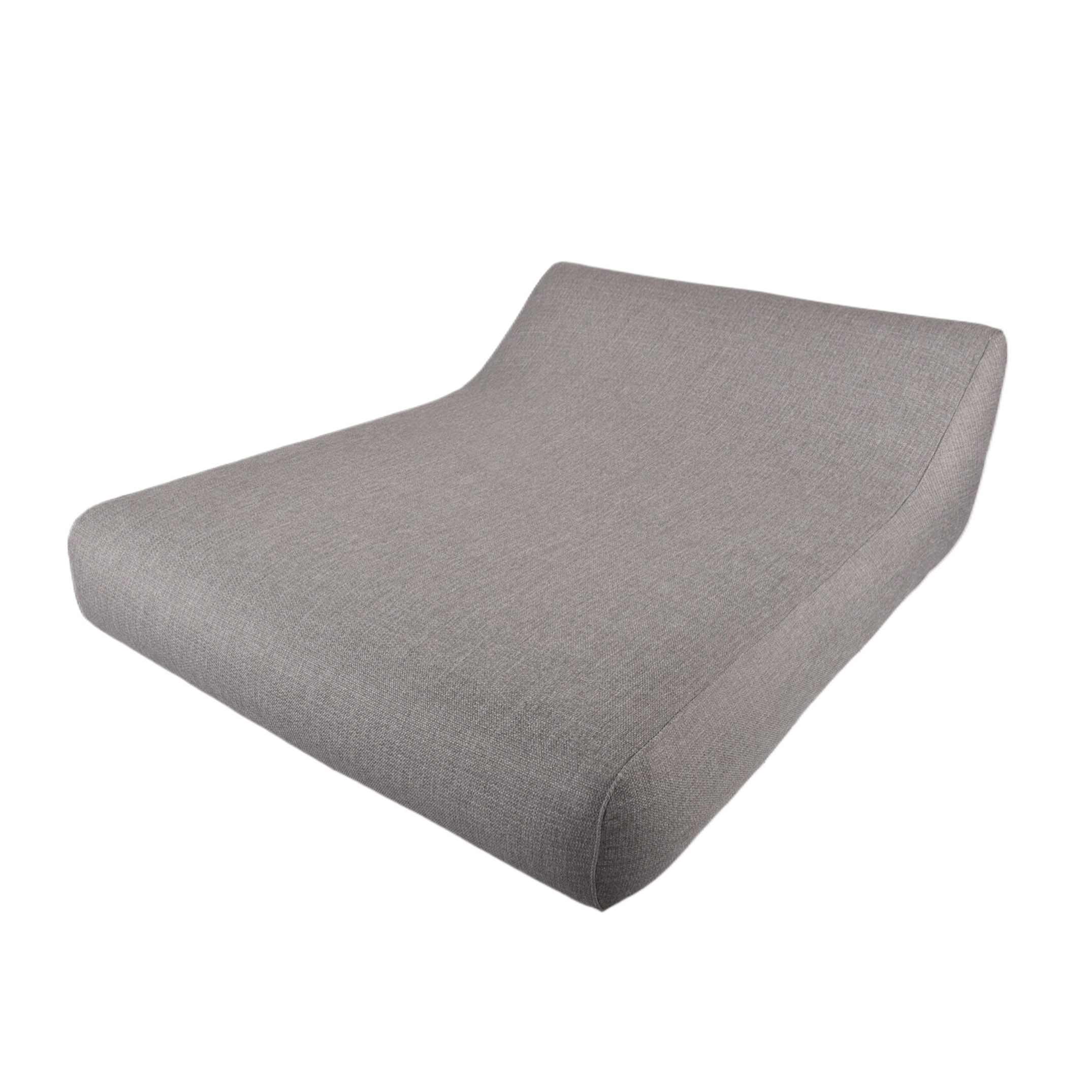 Alcudia  Opblaasbare twin lounger met lage rugleuning Anthraciet