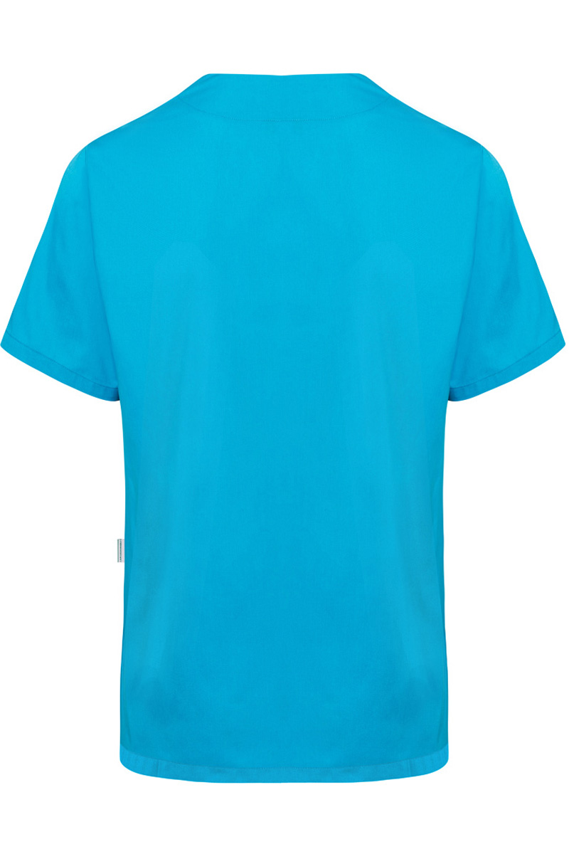 Kurzarm Herren-Schlupfkasack Essential, aus nachhaltigem Material - Pazifikblau - L