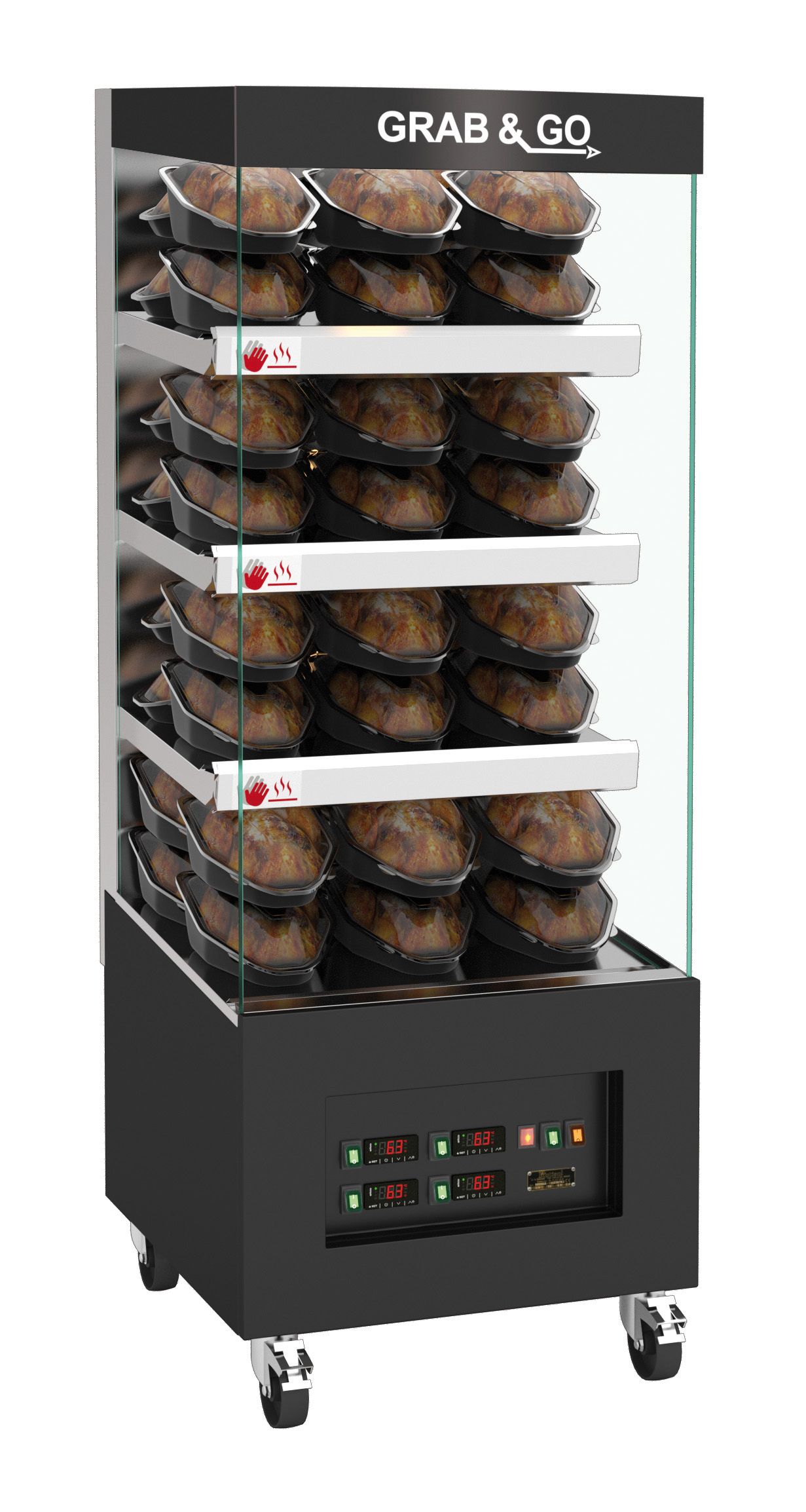 SARO vitrine libre-service, 4 étagères, 6MCV4LS.1