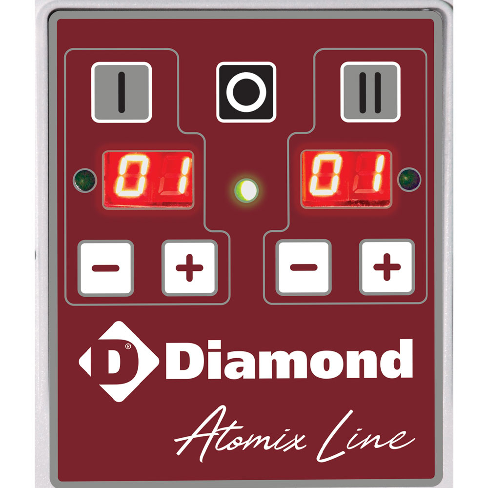 Spiraalkneder 33 liters kantelbare kop, verwijderbare kuip, 2 snelheden, - Automatisch, digitaal, op wielen