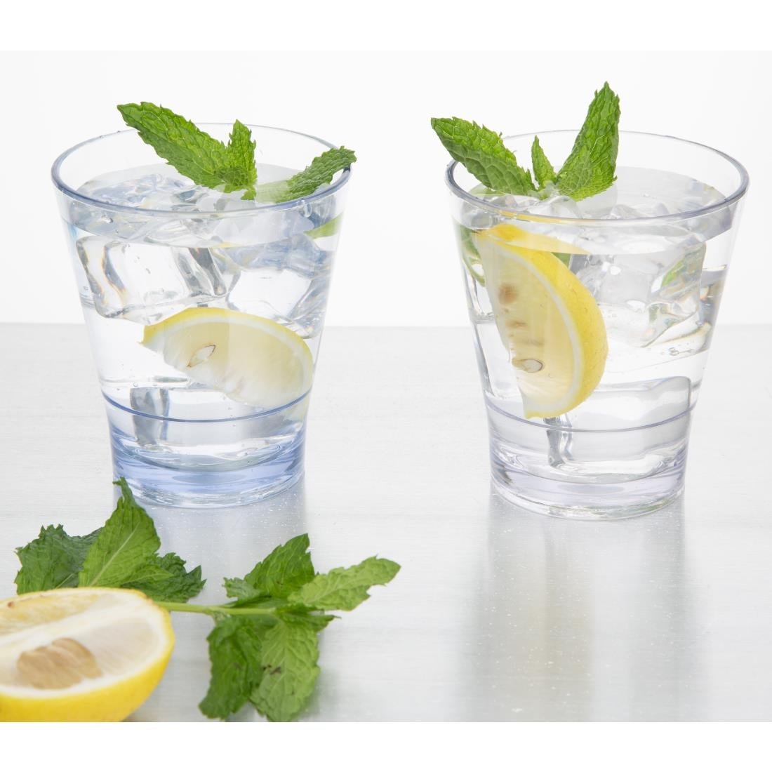 Olympia Kristallon Polycarbonat Stapelbecher - Blau 350ml (6 Stück)