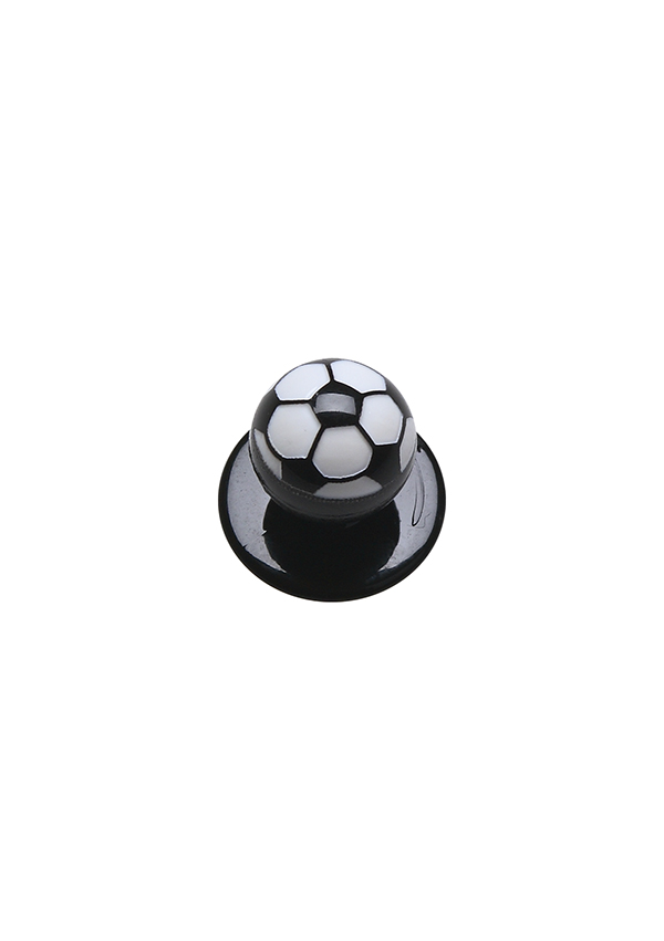 Boutons football, 12 pièces / paquet - Noir - Pack
