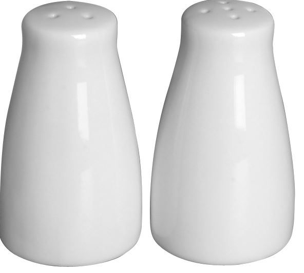 Salz- und Pfefferstreuer | Porzellan Weiß | Ø42x(h)80mm