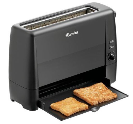 Toaster Schwarz | Kunststoff | 1 Schnitte | 1,3kW | 405x152x(h)268mm