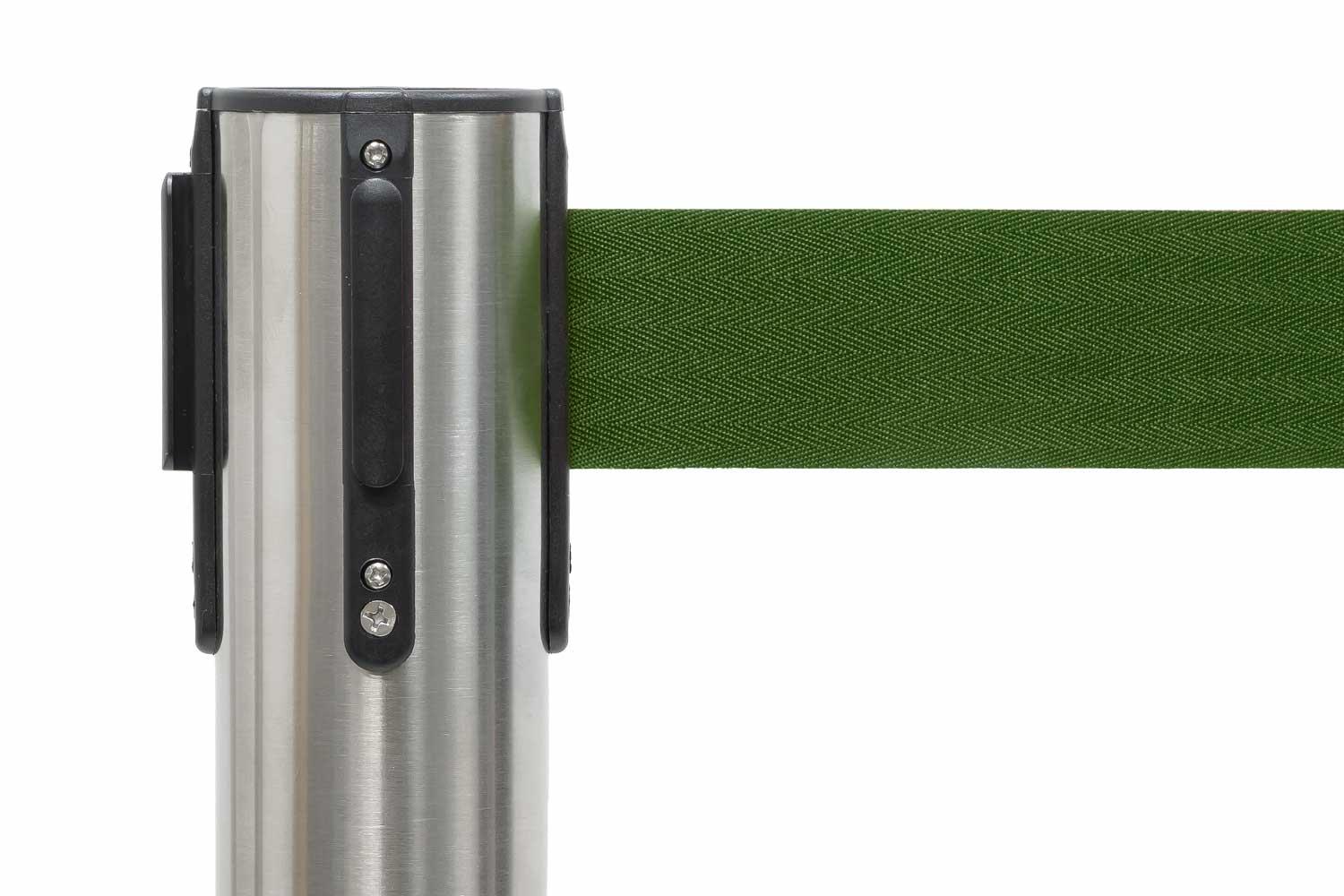 Geborstelde Afzetpaal met Trekband Groen