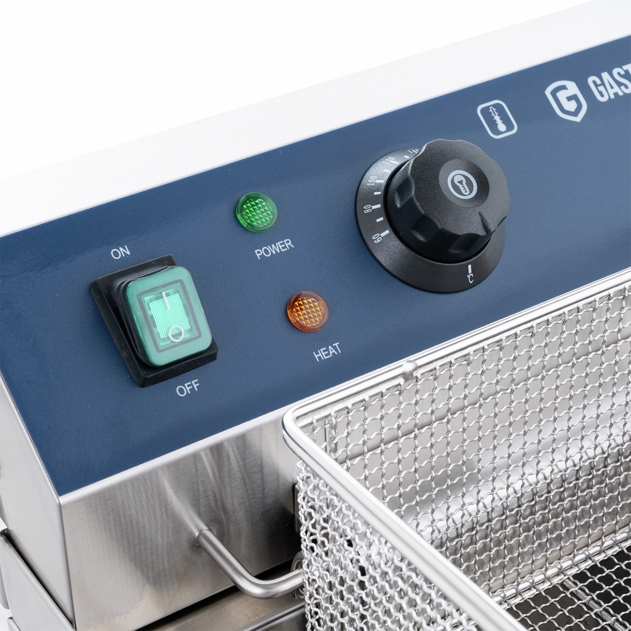 Elektrische dubbele friteuse ECO 13+13 liter met aftapkraan, 2x 5000 W, 400 V