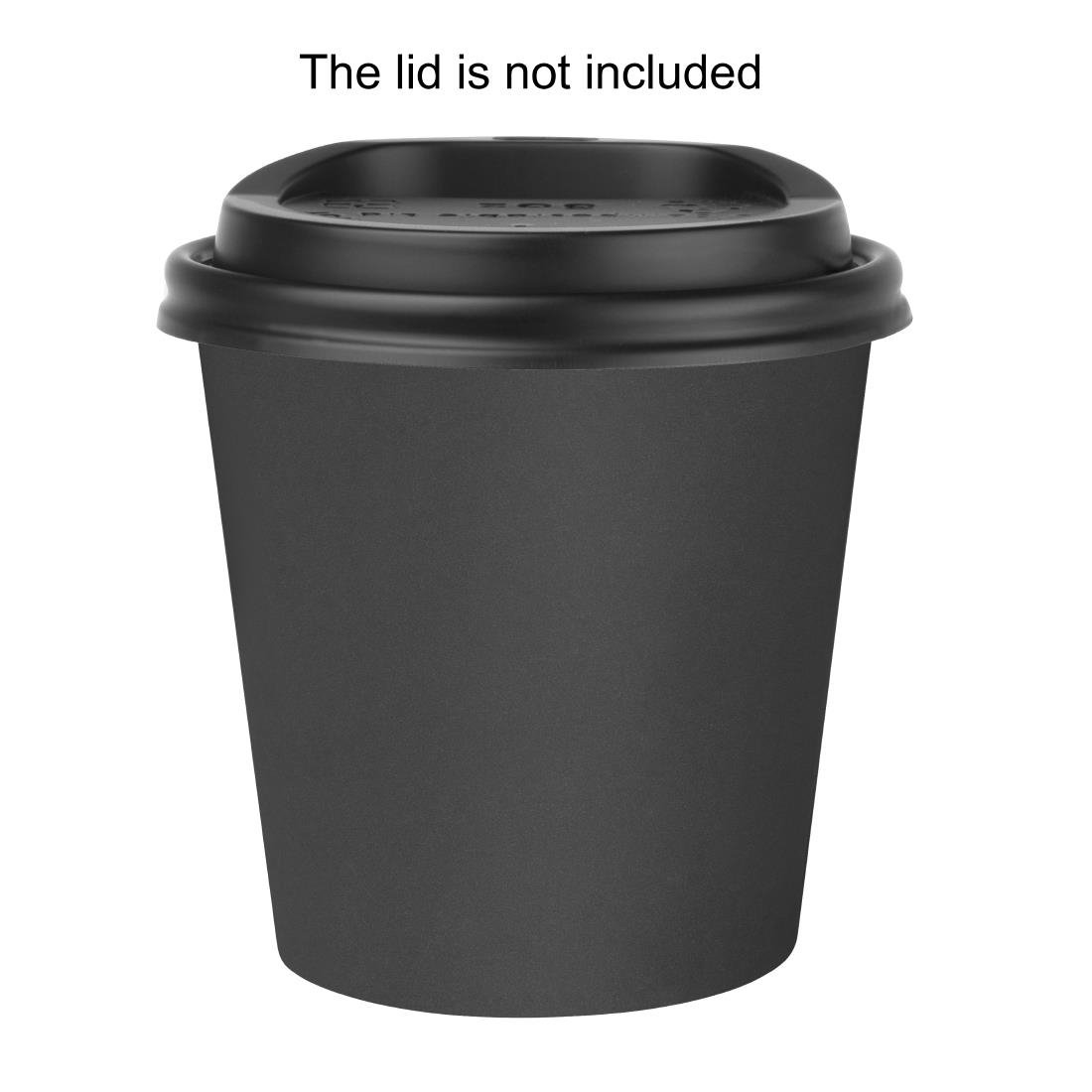 Fiesta Recyclable Hot Cups Einwandig Schwarz 177ml (1000 Stück) Fiesta Recyclable Hot Cups Einwandig Schwarz 177ml (1000 Stück)