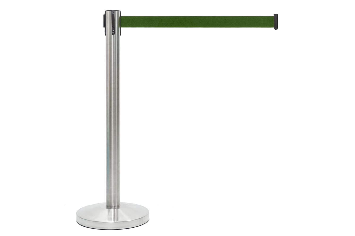 Geborstelde Afzetpaal met Trekband Groen