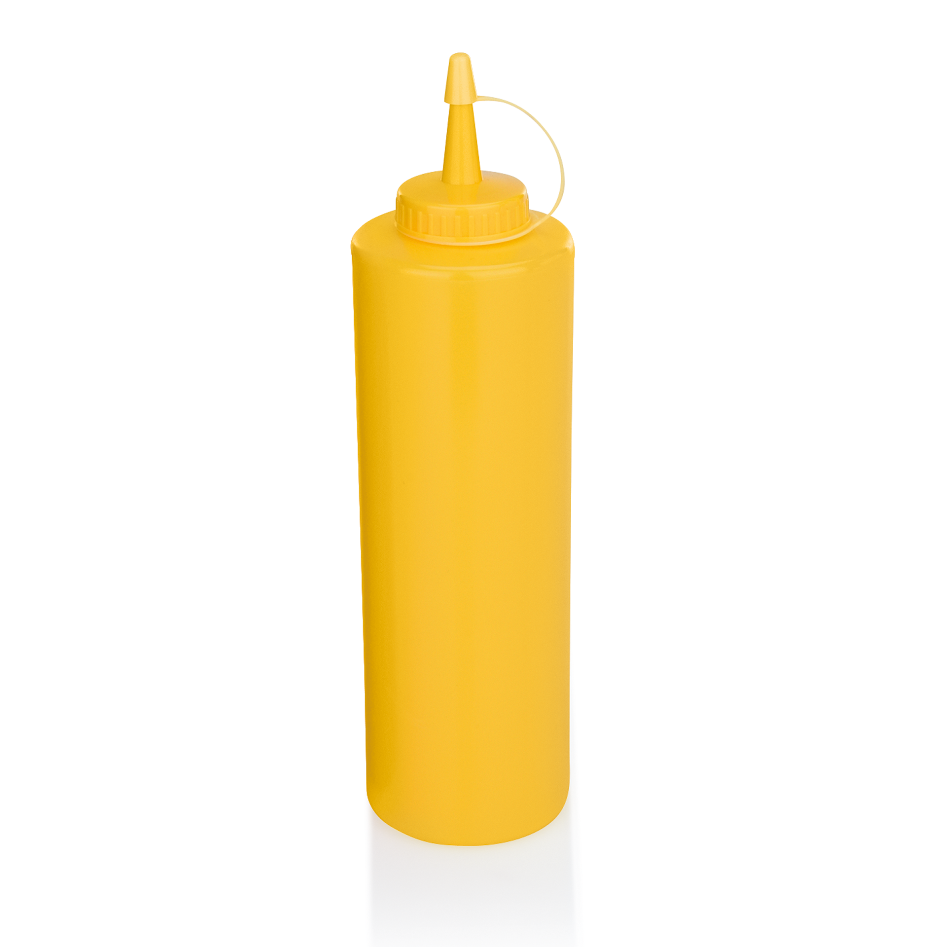 Knijpfles-set, Ø 7 cm, 0,7 ltr., geel, set van 6 stuks, polyethyleen