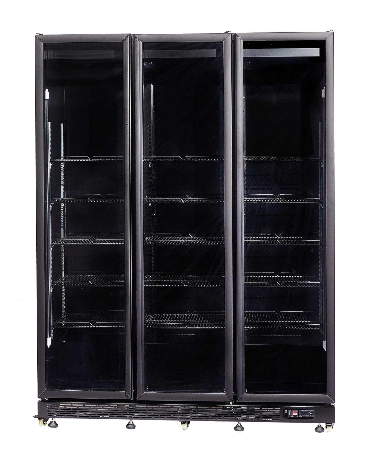 Kühlschrank 3 Glastüren Schwarz Nap-1200 Kühlschrank 3 Glastüren Schwarz Nap-1200