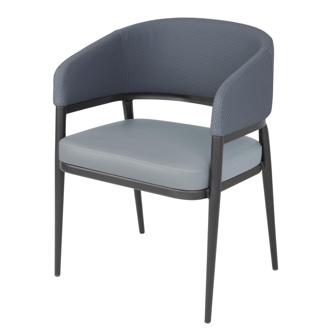 Bolero meridian binnenstoelen - steengrijs blauw (set van 2)