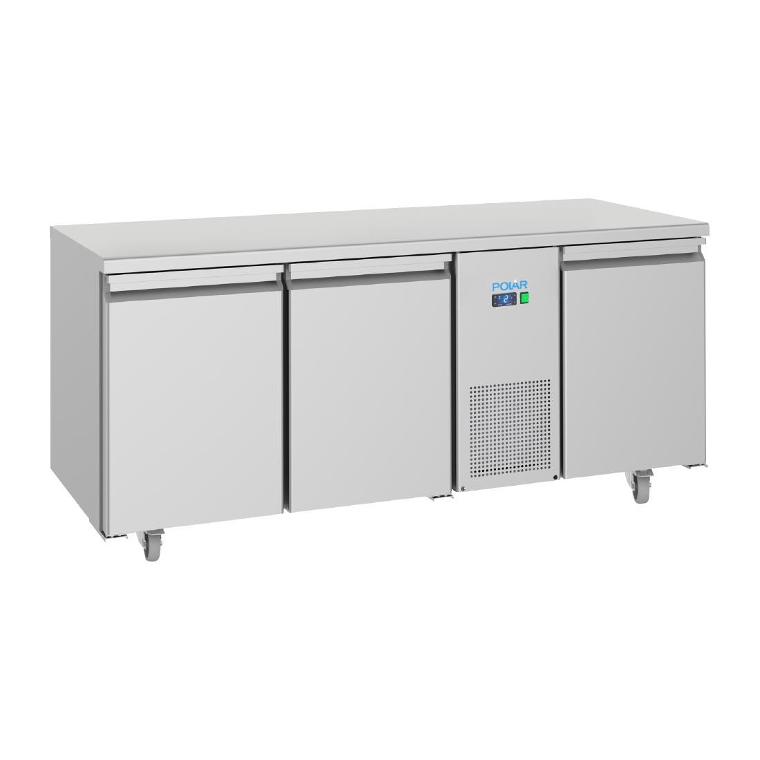 Polar U-Serie Energieeffizienter 3-Türiger Kühltheken-Gefrierschrank 474Ltr